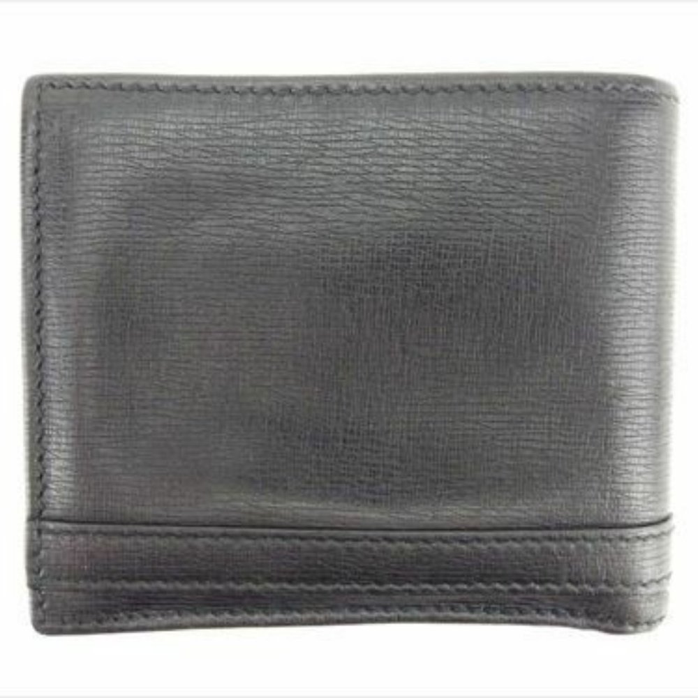 Gucci Wallet Purse Bifold Black leather Woman unisex Authentic Used - Picture 7 of 8